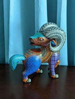 Ram Alebrije Figurine, Handmade Home Decor, Folk Art from Oaxaca Mexico, Original Wood Sculpture, Carved Animals, Unique Ram Statue Gift
