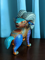 Ram Alebrije Figurine, Handmade Home Decor, Folk Art from Oaxaca Mexico, Original Wood Sculpture, Carved Animals, Unique Ram Statue Gift