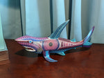 Shark Alebrije Figurine, Handmade Home Decor, Oaxaca Mexico FolkArt, Original Wood Sculpture, Carved Animal, Unique Gift, Shark Statue
