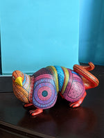 Armadillo Fusion Alebrije, Oaxaca Mexican Folk Art, Handmade Home Decor, Original Wood Sculpture, Carved Animal, Unique Alebrije Gift