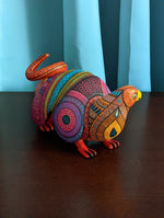 Armadillo Fusion Alebrije, Oaxaca Mexican Folk Art, Handmade Home Decor, Original Wood Sculpture, Carved Animal, Unique Alebrije Gift