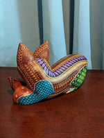 Fox Alebrije Figurine, Handmade Home Decor, Folk Art from Oaxaca Mexico, Original Wood Sculpture, Carved Animals, Unique Fox Statue