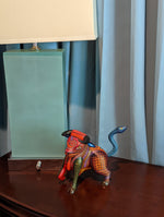 Bull Alebrije with Serpent Tail, Oaxaca Mexico Folk Art, Handmade Home Decor, Original Wood Sculpture, Carved Animal, Unique Gift, Genuine