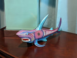Shark Alebrije Figurine, Handmade Home Decor, Oaxaca Mexico FolkArt, Original Wood Sculpture, Carved Animal, Unique Gift, Shark Statue
