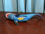 Shark Alebrije Figurine, Handmade Home Decor, Oaxaca Mexico FolkArt, Original Wood Sculpture, Carved Animal, Unique Gift, Shark Statue