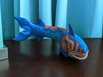 Shark Alebrije Figurine, Handmade Home Decor, Oaxaca Mexico FolkArt, Original Wood Sculpture, Carved Animal, Unique Gift, Shark Statue