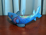 Shark Alebrije Figurine, Handmade Home Decor, Oaxaca Mexico FolkArt, Original Wood Sculpture, Carved Animal, Unique Gift, Shark Statue