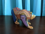 Bear Alebrije Art, Handmade Home Decor, Folk Art from Oaxaca Mexico, Original Wood Sculpture, Carved Animals, Unique Bear Statue Gif