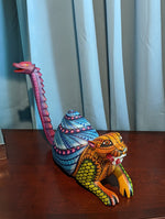 Jaguar Fusion Figurine, Handmade Home Decor, Folk Art from Oaxaca Mexico, Original Wood Sculpture, Carved Animals, Unique Jaguar Statue Gift