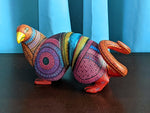 Armadillo Fusion Alebrije, Oaxaca Mexican Folk Art, Handmade Home Decor, Original Wood Sculpture, Carved Animal, Unique Alebrije Gift