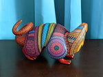 Armadillo Fusion Alebrije, Oaxaca Mexican Folk Art, Handmade Home Decor, Original Wood Sculpture, Carved Animal, Unique Alebrije Gift