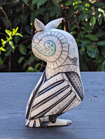 Snow Owl Alebrije, Artesania Mexicana, Oaxacan Art, Animal Wood Carving, Mexican Alebrije Gift Idea, Handmade Owl Alebrije