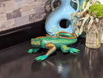Lizard Alebrije, Artesania Mexicana, Oaxacan Art, Animal Wood Carving, Mexican Alebrije Gift Idea, Handmade Lizard Alebrije