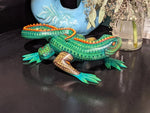 Lizard Alebrije, Artesania Mexicana, Oaxacan Art, Animal Wood Carving, Mexican Alebrije Gift Idea, Handmade Lizard Alebrije