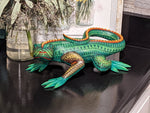 Lizard Alebrije, Artesania Mexicana, Oaxacan Art, Animal Wood Carving, Mexican Alebrije Gift Idea, Handmade Lizard Alebrije