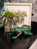 Lizard Alebrije, Artesania Mexicana, Oaxacan Art, Animal Wood Carving, Mexican Alebrije Gift Idea, Handmade Lizard Alebrije