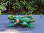 Lizard Alebrije, Artesania Mexicana, Oaxacan Art, Animal Wood Carving, Mexican Alebrije Gift Idea, Handmade Lizard Alebrije