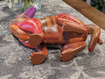Cat Alebrije Art, Mexican Wood Carving Home Decor, Handmade Animal Sculpture & Mexican Folk Art, Carved Animal Statue, Cat Sculpture Art