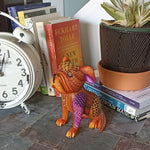 Bulldog Alebrije Art, Mexican Wood Carving Home Decor, Handmade Animal Sculpture & Mexican Folk Art, Dog Alebrije