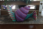 Snail Fusion Alebrije, Oaxaca Mexico Folk Art, Handmade Home Decor, Original Wood Sculpture, Carved Animal, Unique Gift