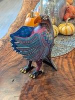 Handcrafted Oaxacan Alebrije Eagle Figurine | Hand Painted Mexican Folk Art  |  Copal Wood Carving Sculpture