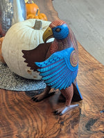 Hand-Carved Alebrije Eagle Statue | Hand-Painted Oaxacan Wood Bird Sculpture