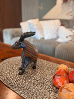 Kudu Alebrije is Genuine Mexican Folk Art | Vibrant Handcraftsmanship on this Oaxacan Wood Carving is Superb, Collectible Home Decor