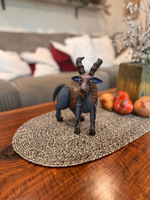 Kudu Alebrije is Genuine Mexican Folk Art | Vibrant Handcraftsmanship on this Oaxacan Wood Carving is Superb, Collectible Home Decor