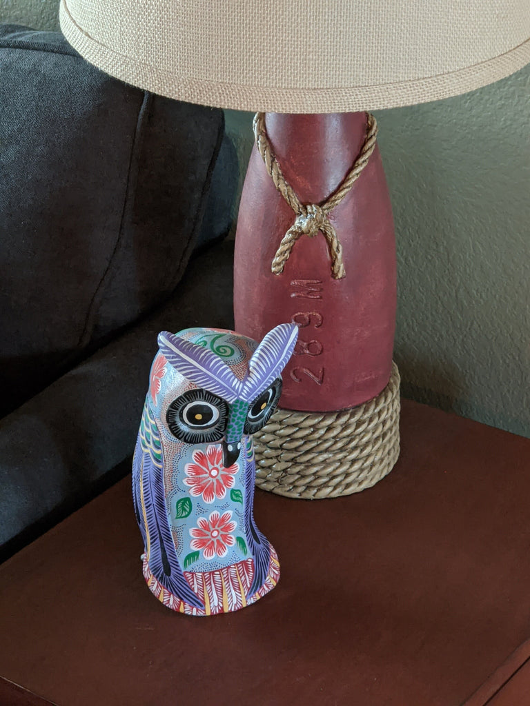 Owl Alebrije Figurine, Handmade Home Decor, Folk Art from Oaxaca Mexic ...