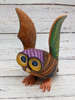 Owl Alebrije Figurine, Handmade Home Decor, Oaxaca Mexico Folk Art, Original Wood Sculpture, Carved Animal, Unique Gifts, Owl Statue