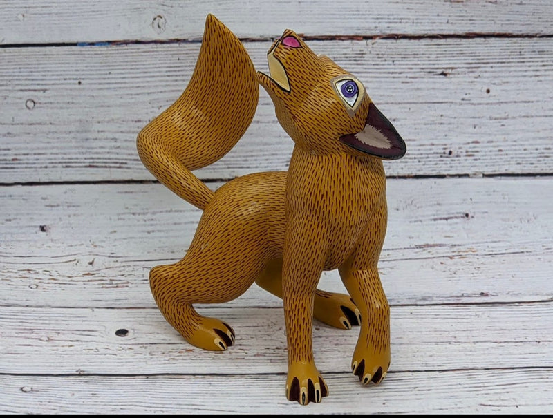 Dog Alebrije, Oaxaca Mexico Folk Art, Handmade Home Decor, Original Wood Sculpture, Carved Animal, Unique Gift, Genuine Original