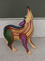 Wolf Alebrije Figurine, Handmade Home Decor, Folk Art from Oaxaca Mexico, Original Wood Sculpture, Carved Animals, Unique Wolf Statue Gift