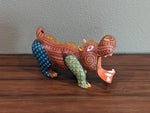 Hippo Alebrije Figurine, Handmade Home Decor, Folk Art from Oaxaca Mexico, Original Wood Sculpture, Carved Animals, Unique Hippo Statue Gift