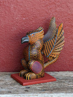 Fusion Alebrije Figurine, Handmade Home Decor, Folk Art from Oaxaca Mexico, Original Wood Sculpture, Unique Fusion Statue Gift