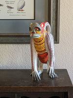 Monkey Alebrije Figurine, Handmade Home Decor, Folk Art from Oaxaca Mexico, Original Wood Sculpture, Carved Animals, Unique Monkey Gift