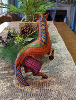 Horse Alebrije, Artesania Mexicana, Oaxacan Art, Animal Wood Carving, Mexican Alebrije Gift Idea, Handmade Dancing Horse Alebrije