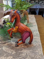 Horse Alebrije, Artesania Mexicana, Oaxacan Art, Animal Wood Carving, Mexican Alebrije Gift Idea, Handmade Dancing Horse Alebrije
