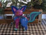 Fox Alebrije Art, Mexican Art of Oaxaca Mexico, Handmade Home Decor, Original Wood Sculpture, Unique Carved Animal Statue, Fox Sculpture Art